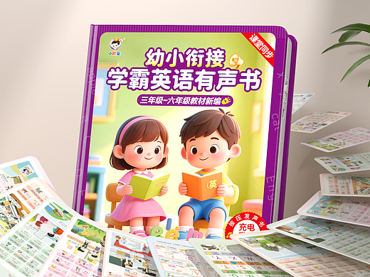 早教玩具-学霸英语点读发声书