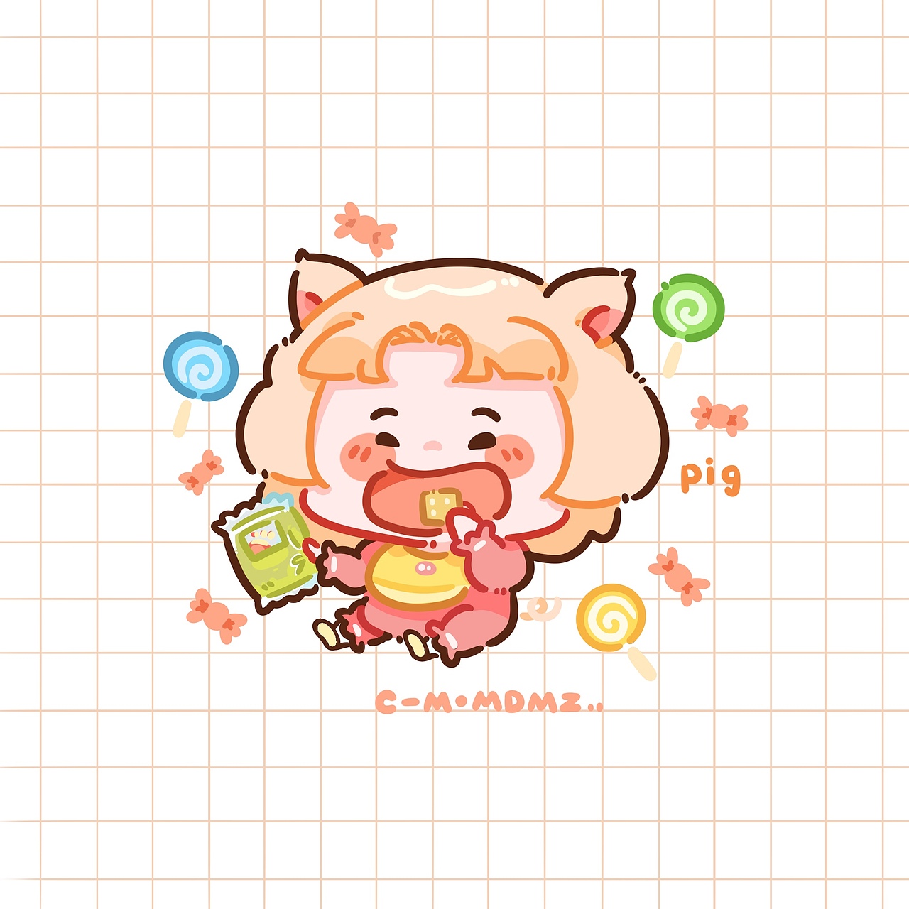 十二生肖小鼻嘎（图ZNDAwNTUzMjcy） - 创作习作 - 站酷设计师猫的帽_子_原创素材 - 站酷ZCOOL