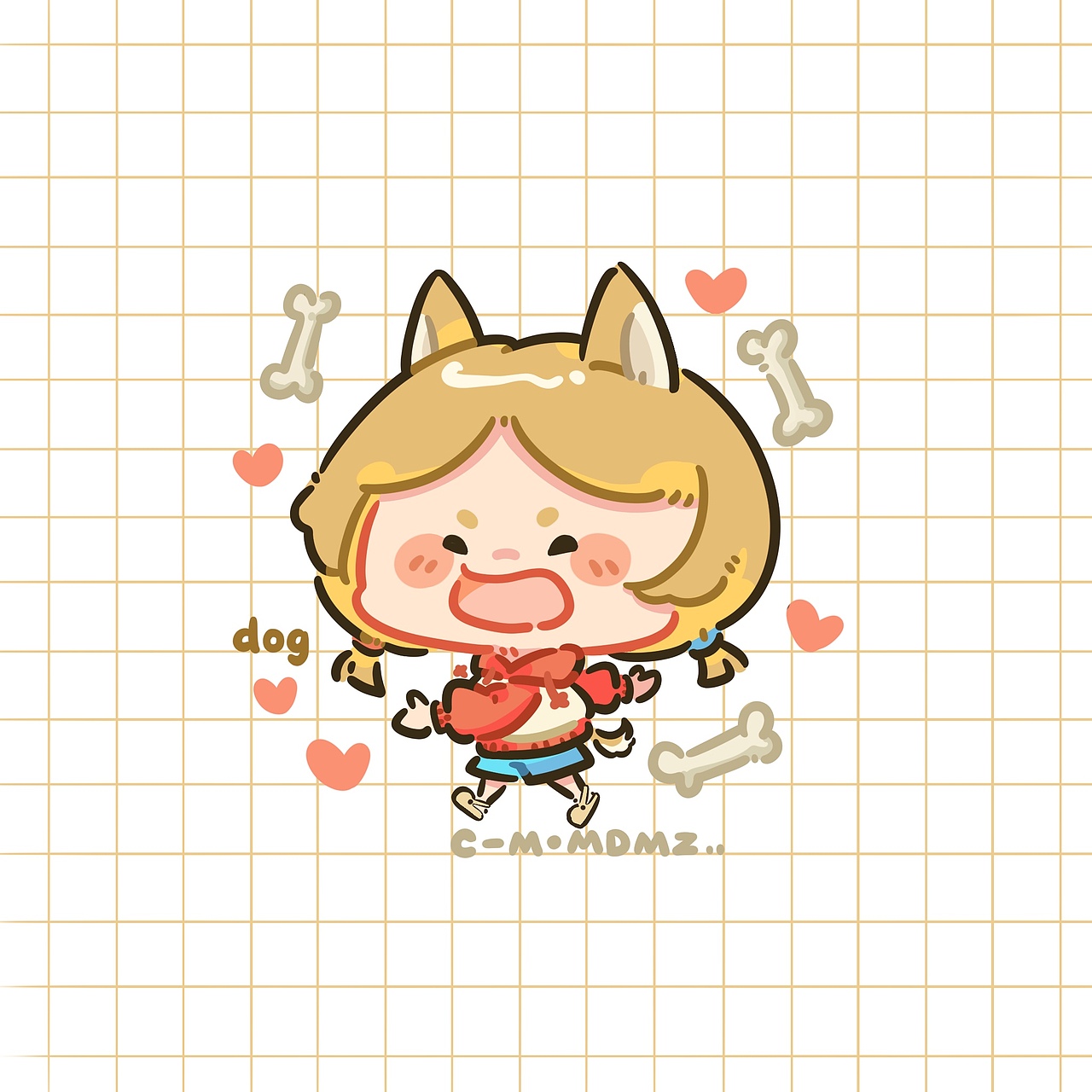 十二生肖小鼻嘎（图ZNDAwNTUzMjY4） - 创作习作 - 站酷设计师猫的帽_子_原创素材 - 站酷ZCOOL