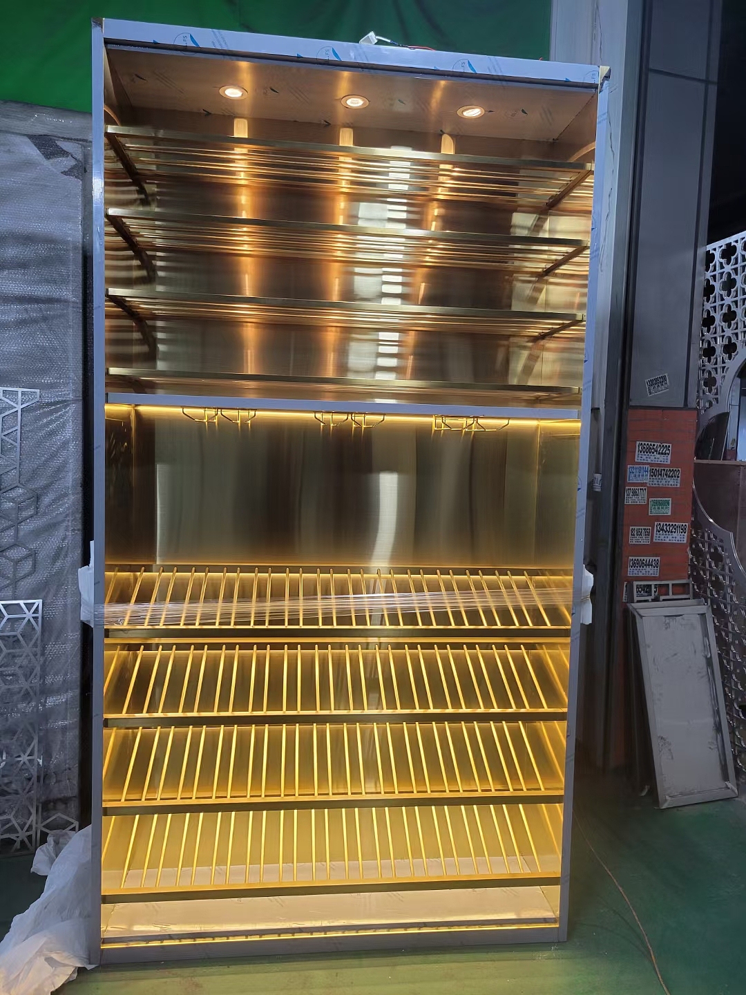 酒店别墅酒窖不锈钢酒柜（图ZNDAwNTU3NDMy） - 商业空间设计 - 站酷设计师众钰15014653434原创素材 - 站酷ZCOOL