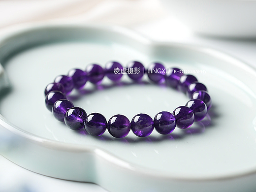 清爽感水晶手串拍摄