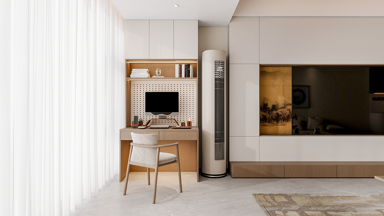 四川岳池香水湾（116平方简约中式三居室）（图ZNDAwNTY5ODc2） - 家装设计 - 站酷设计师设计师成爽原创素材 - 站酷ZCOOL