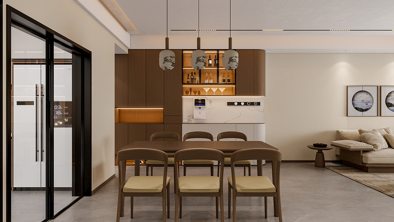 四川岳池香水湾（116平方简约中式三居室）（图ZNDAwNTY5OTgw） - 家装设计 - 站酷设计师设计师成爽原创素材 - 站酷ZCOOL