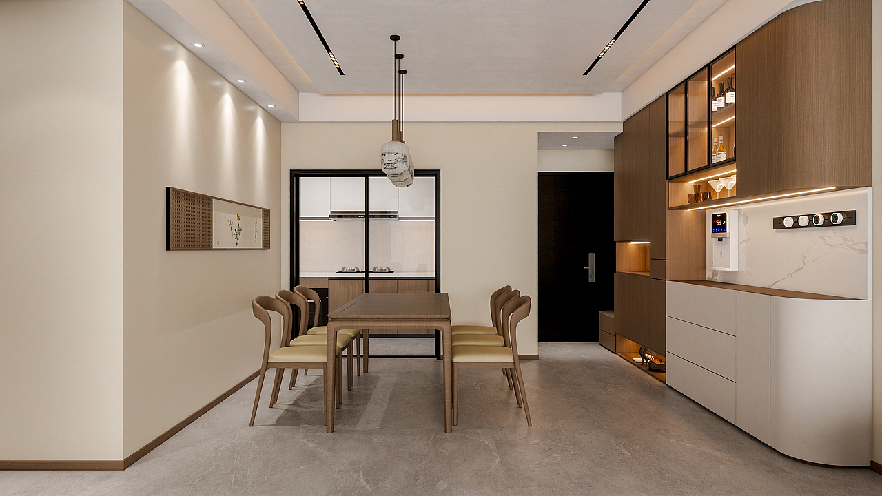 四川岳池香水湾（116平方简约中式三居室）（图ZNDAwNTY5OTYw） - 家装设计 - 站酷设计师设计师成爽原创素材 - 站酷ZCOOL