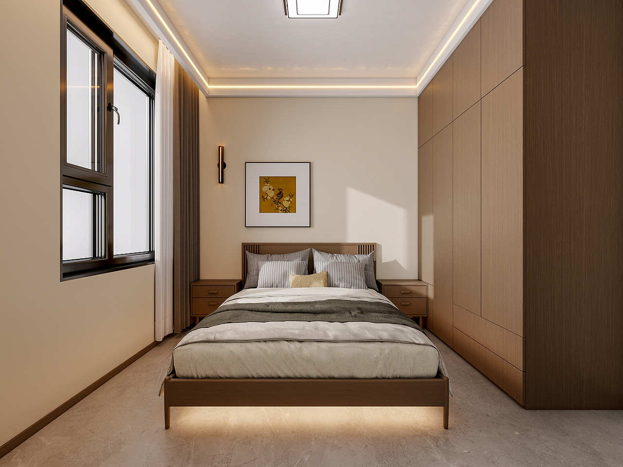 四川岳池香水湾（116平方简约中式三居室）（图ZNDAwNTcwMDEy） - 家装设计 - 站酷设计师设计师成爽原创素材 - 站酷ZCOOL