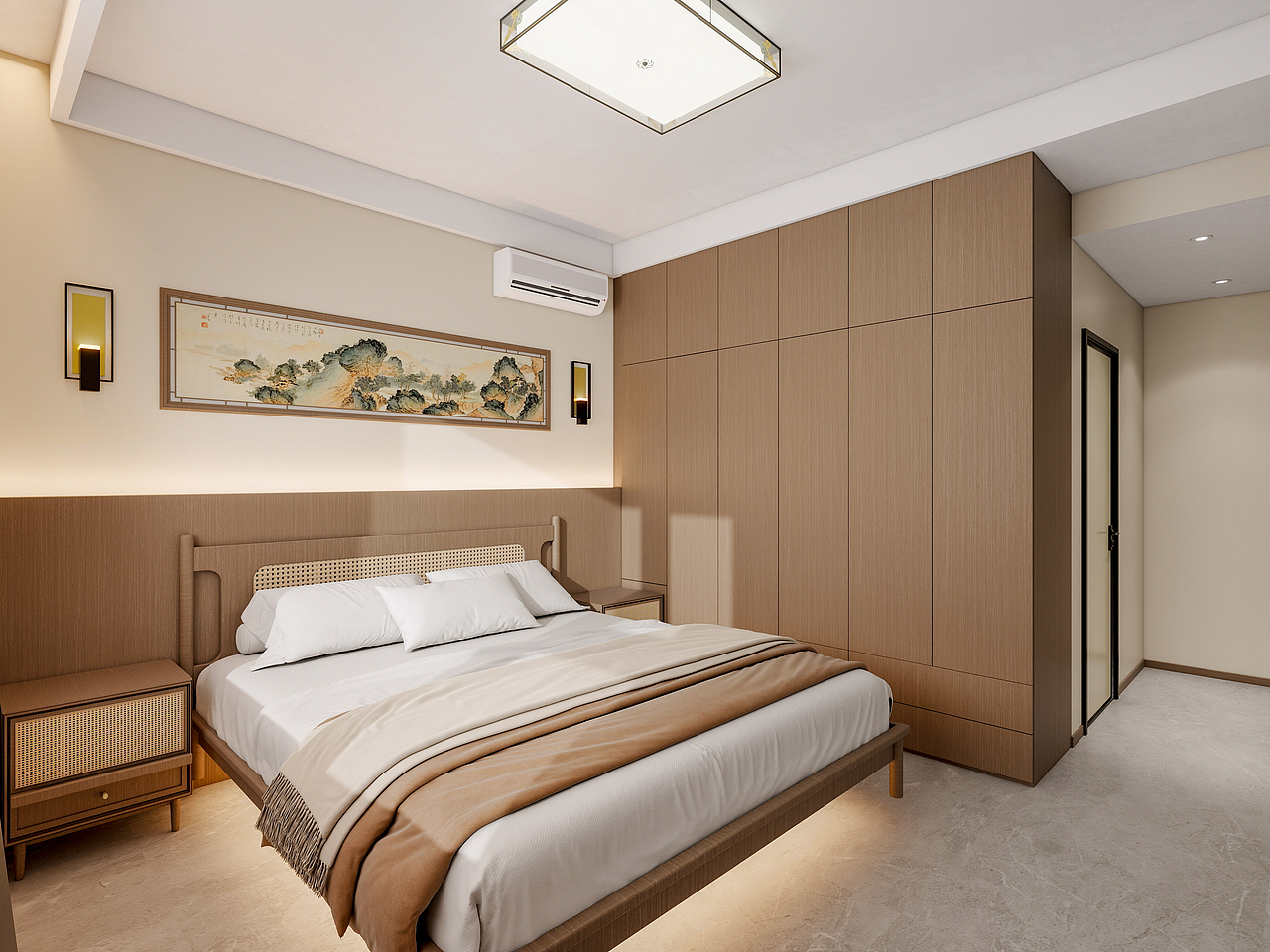 四川岳池香水湾（116平方简约中式三居室）（图ZNDAwNTcwMDA4） - 家装设计 - 站酷设计师设计师成爽原创素材 - 站酷ZCOOL