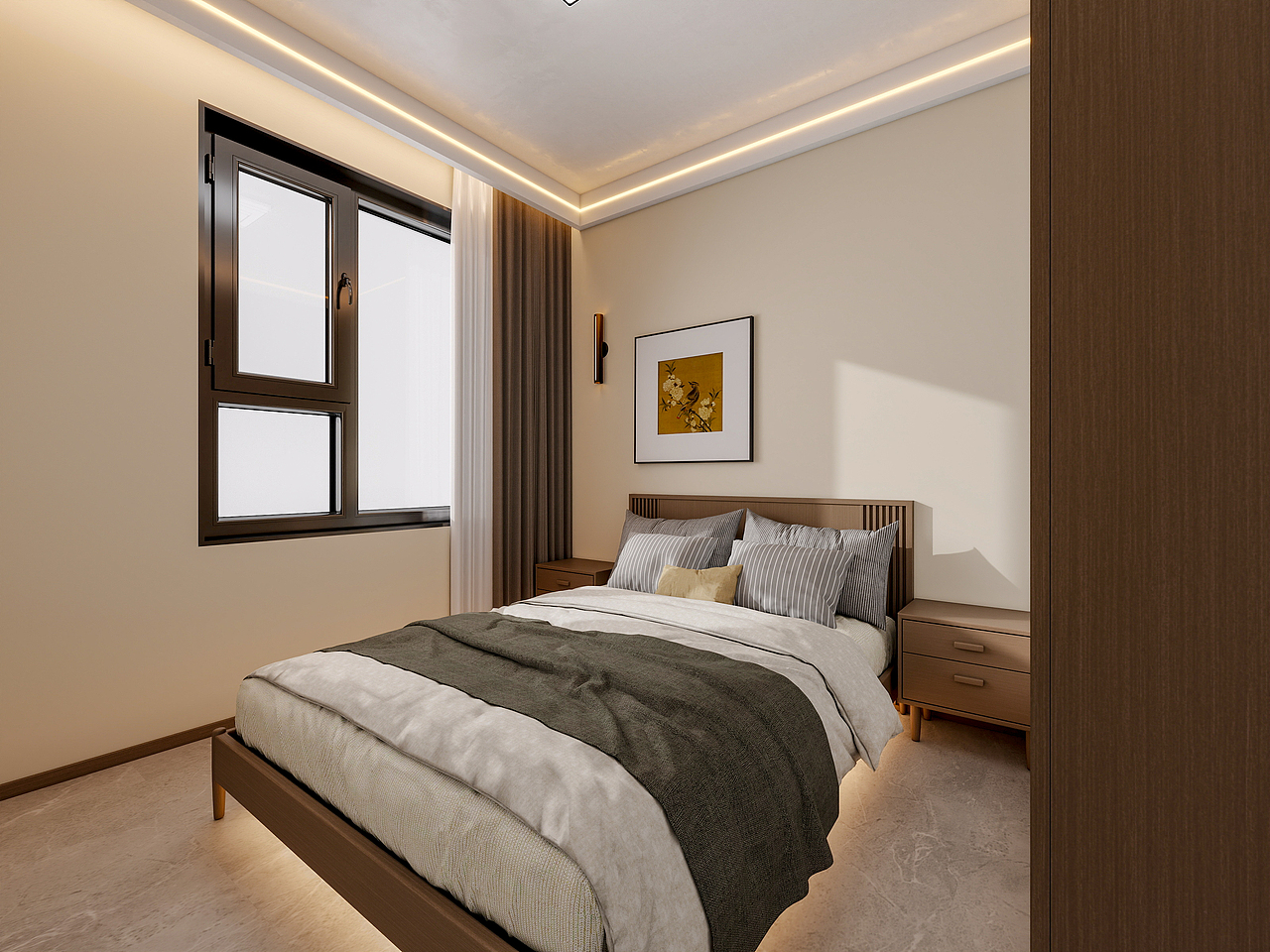 四川岳池香水湾（116平方简约中式三居室）（图ZNDAwNTcwMDE2） - 家装设计 - 站酷设计师设计师成爽原创素材 - 站酷ZCOOL