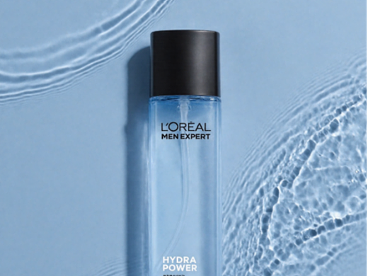 欧莱雅男士精华液产品场景图渲染AIGC生成