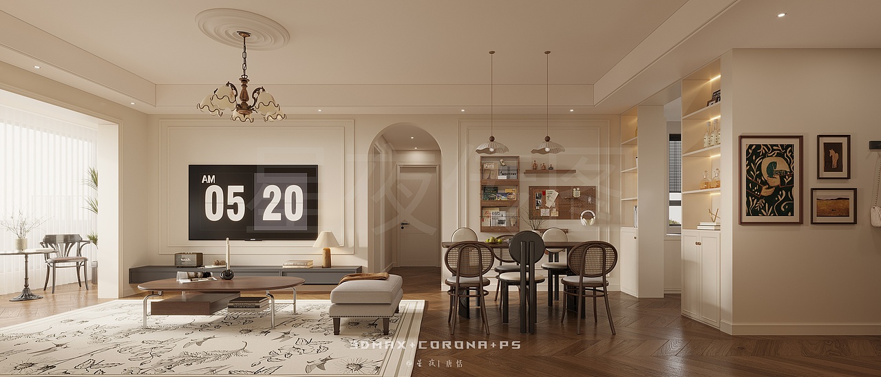 中古风的家，一半烟火，一半诗意（图ZNDAwNTgwNzQ4） - 家装设计 - 站酷设计师Tt唐恬超甜原创素材 - 站酷ZCOOL