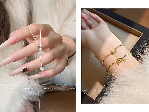 麦图摄影丨网感手链丨ins丨模特寄拍丨耳环丨项链丨