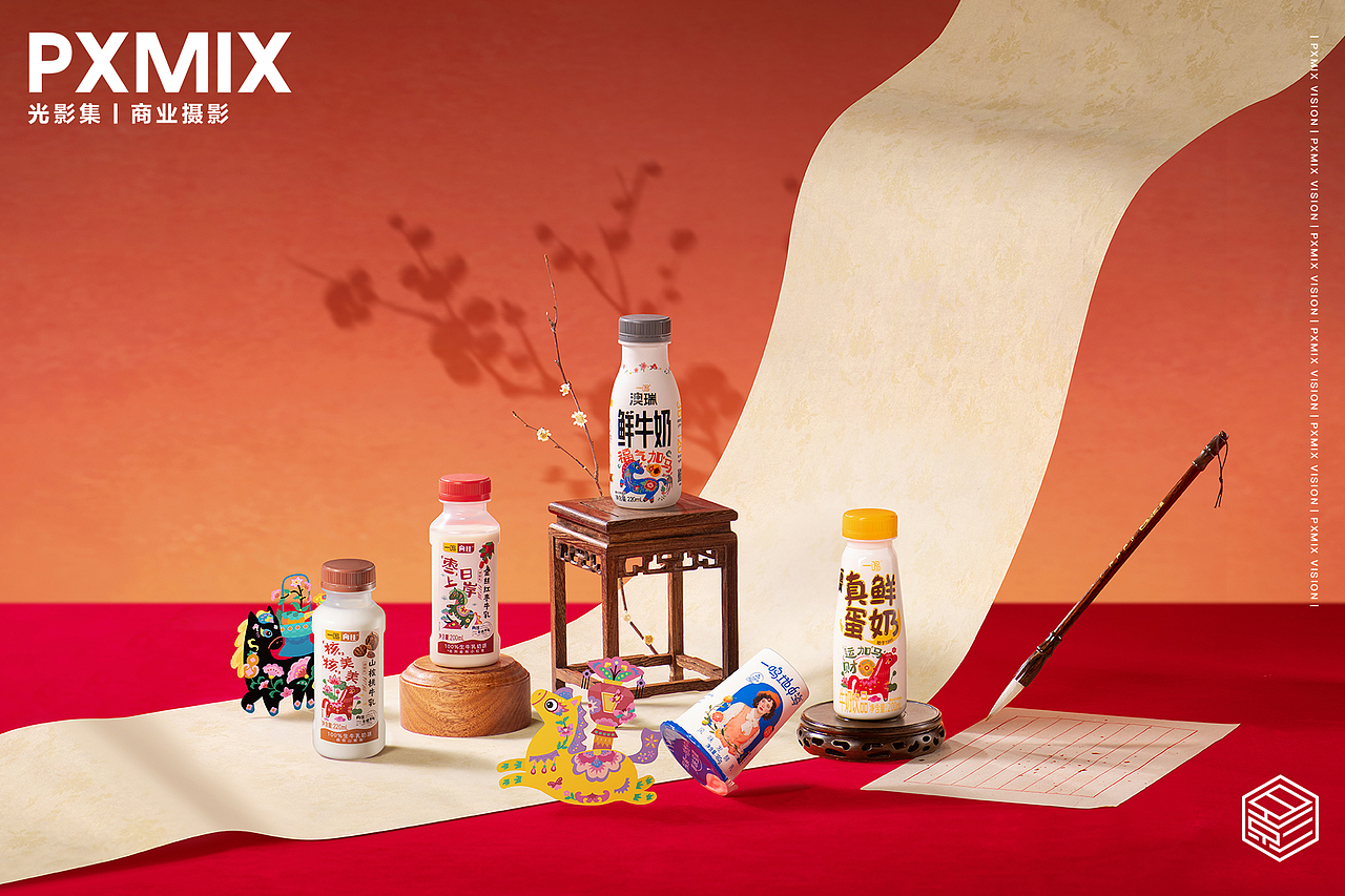 牛奶摄影丨一鸣 新年系列 × 光影集 PXMIX（图ZNDAwNTg0OTMy） - 产品摄影 - 站酷设计师光影集原创素材 - 站酷ZCOOL