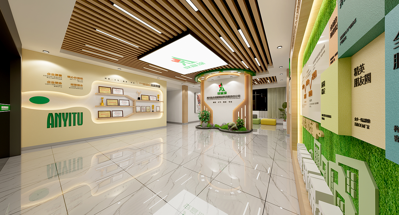 企业文化大厅设计（图ZNDAwNTk4MTcy） - 展陈设计 - 站酷设计师我叫设计狮原创素材 - 站酷ZCOOL