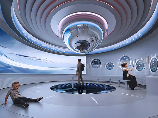 核电科技企业展厅设计如何惊艳能源魅力-森克思科技