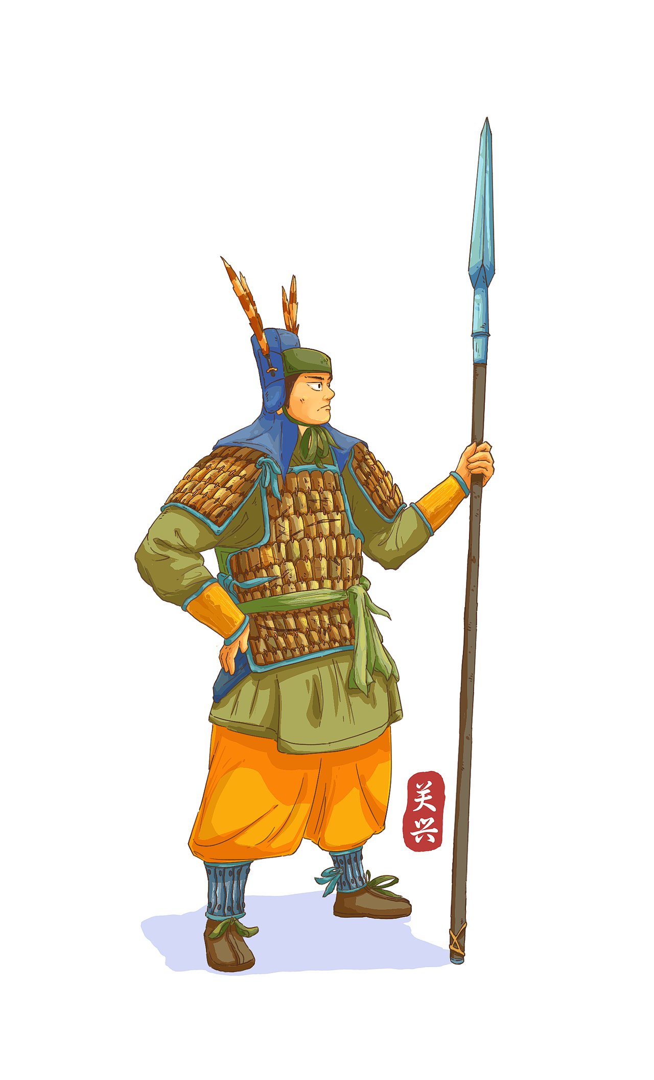 关兴张苞（图ZNDAwNjIyOTI0） - 概念设定 - 站酷设计师大猪哥小猪弟原创素材 - 站酷ZCOOL