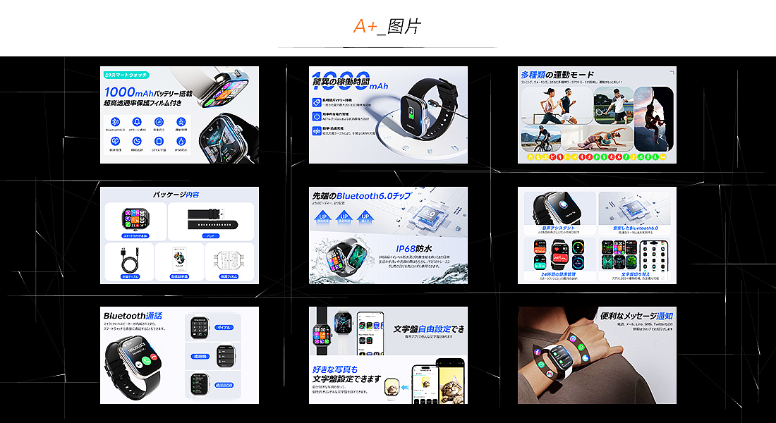 蓝牙智能手表：续航与连接双巅峰（图ZNDAwNjI0MDY4） - 电商 - 站酷设计师小鹿友Road原创素材 - 站酷ZCOOL
