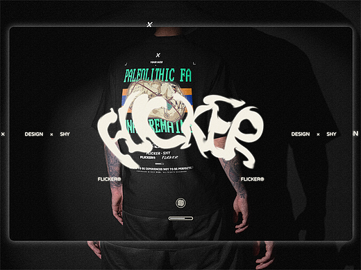 服装印花-FLICKER×潮流新锐风