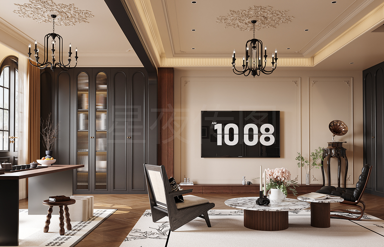 法式奶油风案例分享（图ZNDAwNjM5NTgw） - 家装设计 - 站酷设计师Z632975315原创素材 - 站酷ZCOOL