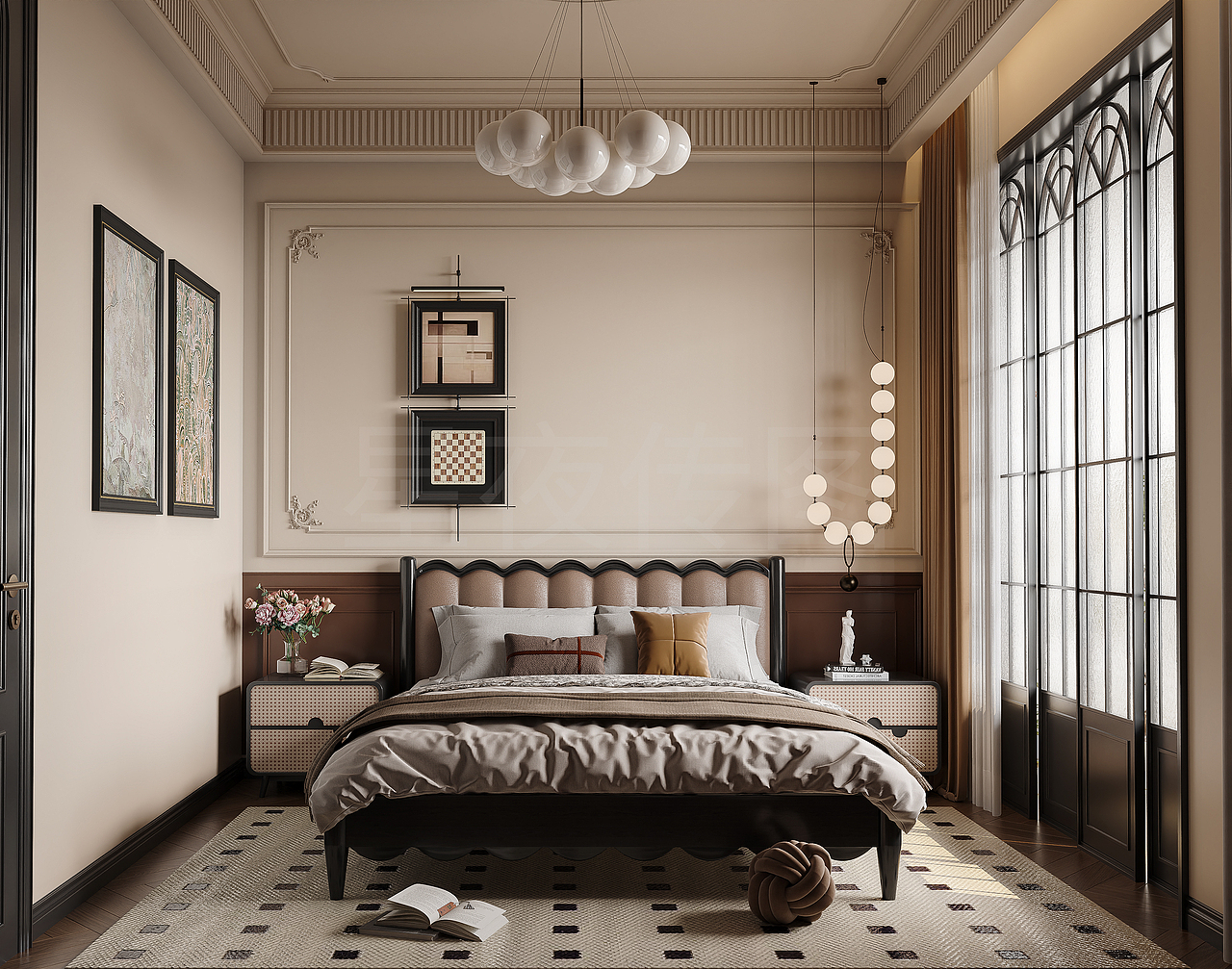 法式奶油风案例分享（图ZNDAwNjM5NTky） - 家装设计 - 站酷设计师Z632975315原创素材 - 站酷ZCOOL