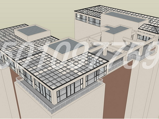 楼顶天台玻璃阳光房设计效果图