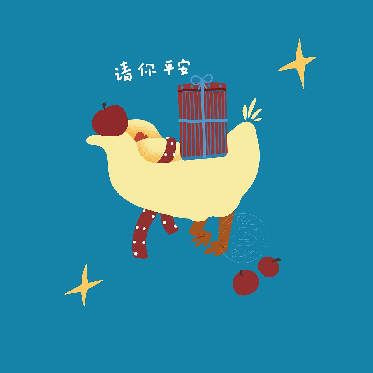 叽咕圣诞节小插画（图ZNDAwNjQ5MjI4） - 商业插画 - 站酷设计师鸭达原创素材 - 站酷ZCOOL