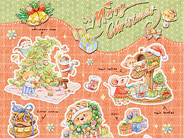 圣诞贺图｜插画设计