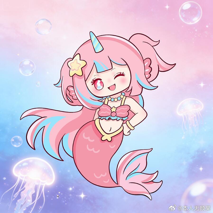 人鱼IP｜星彩人鱼（图ZNDAwNjU1MDI4） - IP形象 - 站酷设计师若言文化原创素材 - 站酷ZCOOL