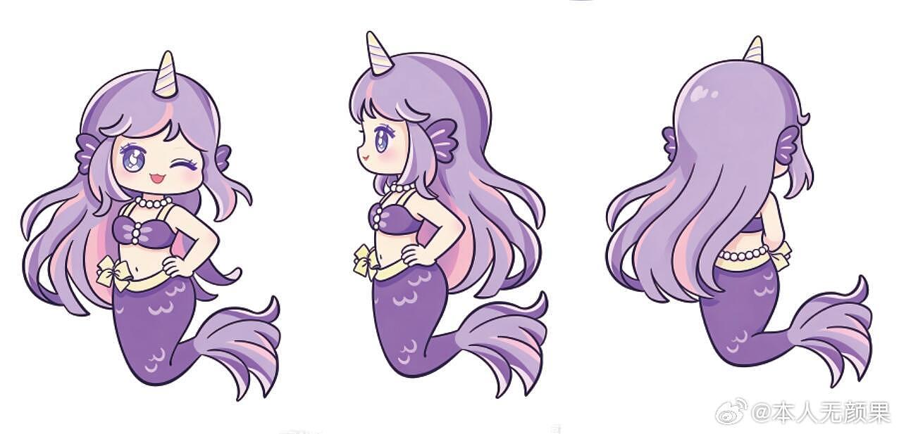人鱼IP｜星彩人鱼（图ZNDAwNjU1MDMy） - IP形象 - 站酷设计师若言文化原创素材 - 站酷ZCOOL
