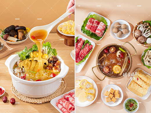 澄明菌菇火锅汤料拍摄/食物造型/小火锅/美食摄影拍照