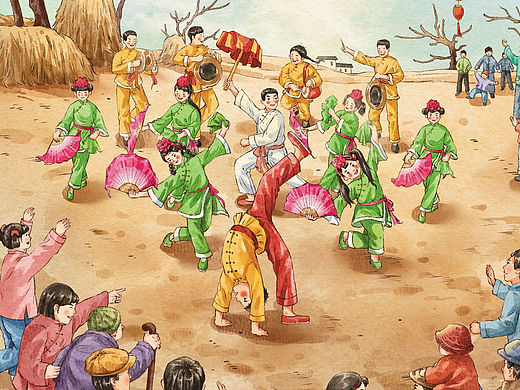 仿水彩—非遗文化插图