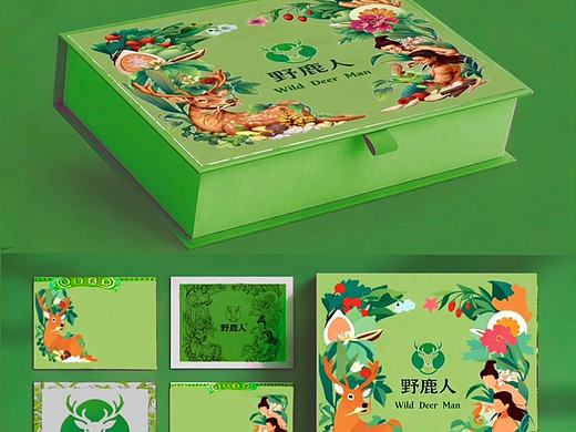 《野鹿人》品牌插画