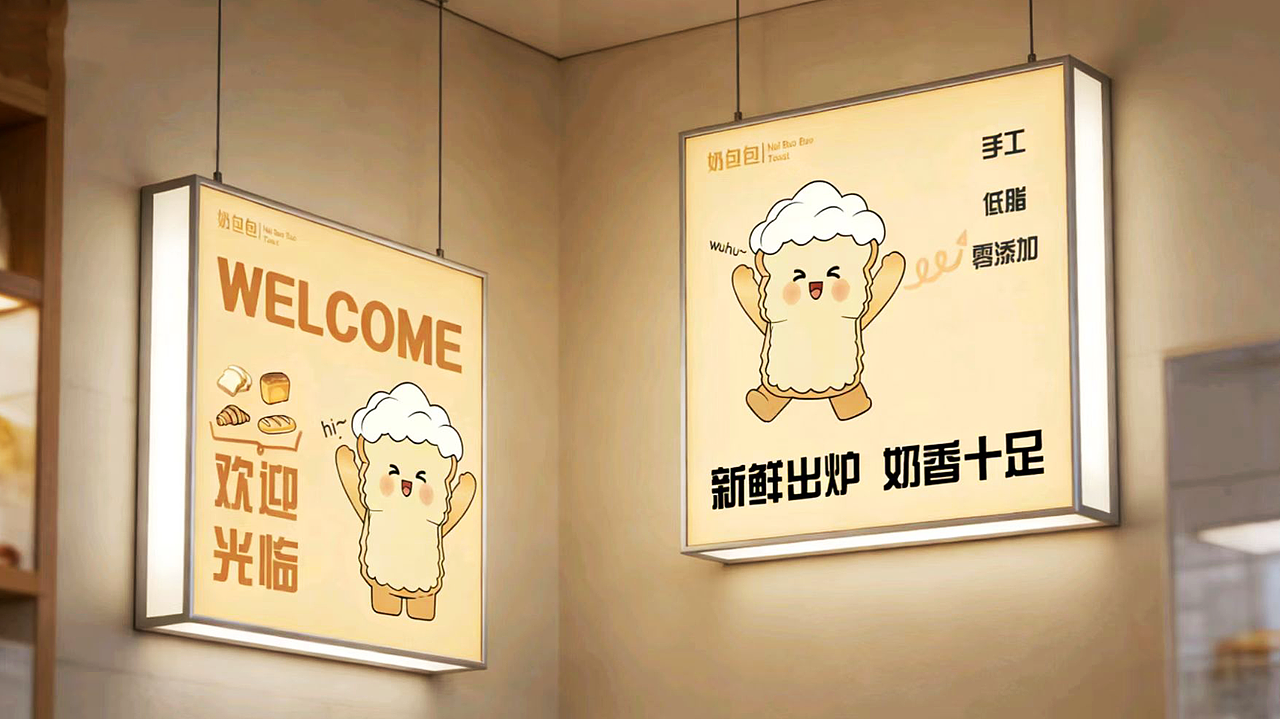 吐司“奶包包“IP形象（图ZNDAwNjc1NDU2） - IP形象 - 站酷设计师Z310814073原创素材 - 站酷ZCOOL