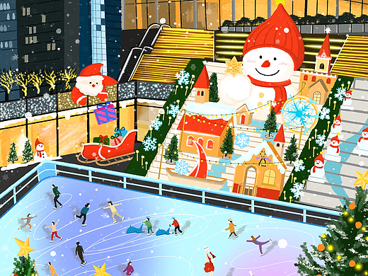 圣诞滑冰场