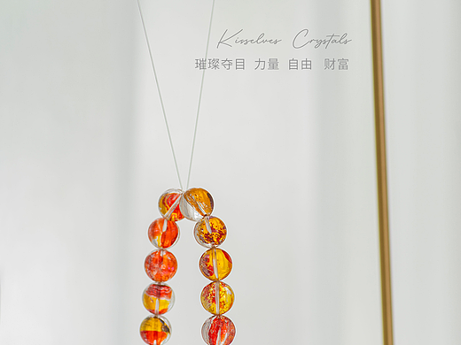 锦鲤胶花水晶手串