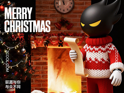 用AI给站酷公仔穿上圣诞🎄衣服,可当手机壁纸