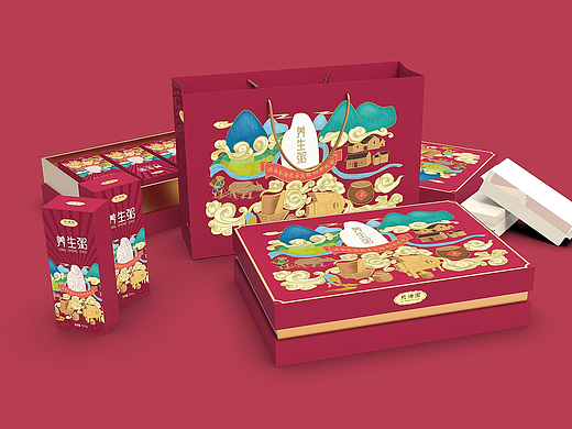 养生粥包装设计（个人主页-ZNjA1NjMzOTI=） - 包装 - 站酷设计师YEMAOZI夜猫子原创素材 - 站酷ZCOOL