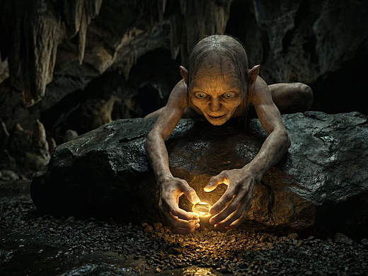 看AI如何演绎指环王的咕噜