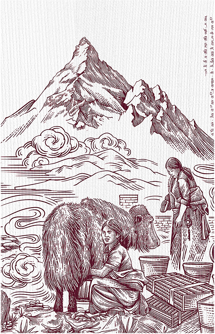 茶马互市长卷图（图ZNDAwNzA2MTE2） - 商业插画 - 站酷设计师肆一SIYI原创素材 - 站酷ZCOOL