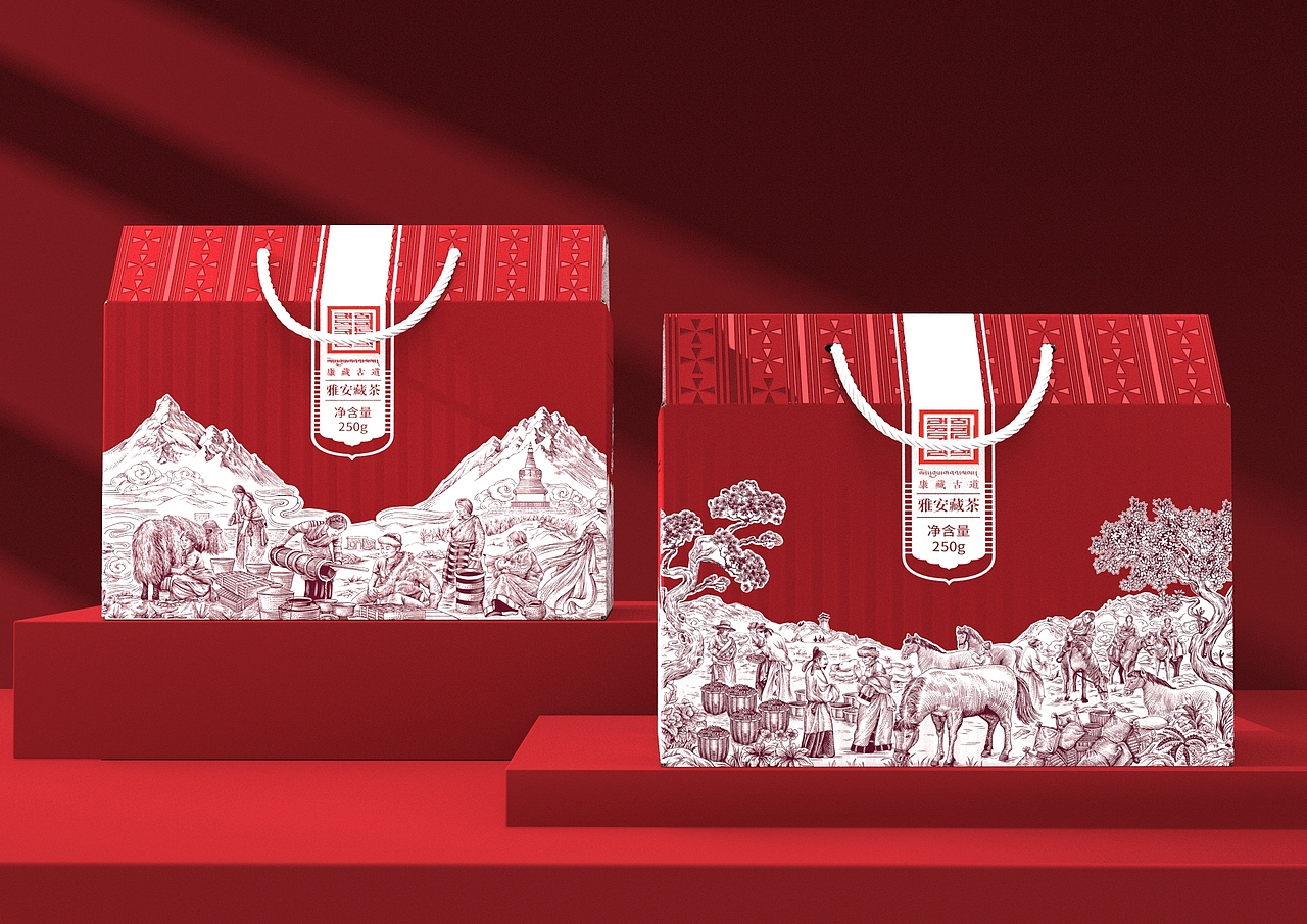 茶马互市长卷图（图ZNDAwNzA2Mjc2） - 商业插画 - 站酷设计师肆一SIYI原创素材 - 站酷ZCOOL