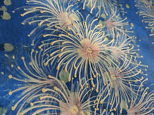 ?巖彩｜幽藍(lán)玉蕊（個(gè)人主頁-ZNzI5NjcwMzI=） - 繪畫 - 站酷設(shè)計(jì)師啟偉巖彩原創(chuàng)素材 - 站酷ZCOOL