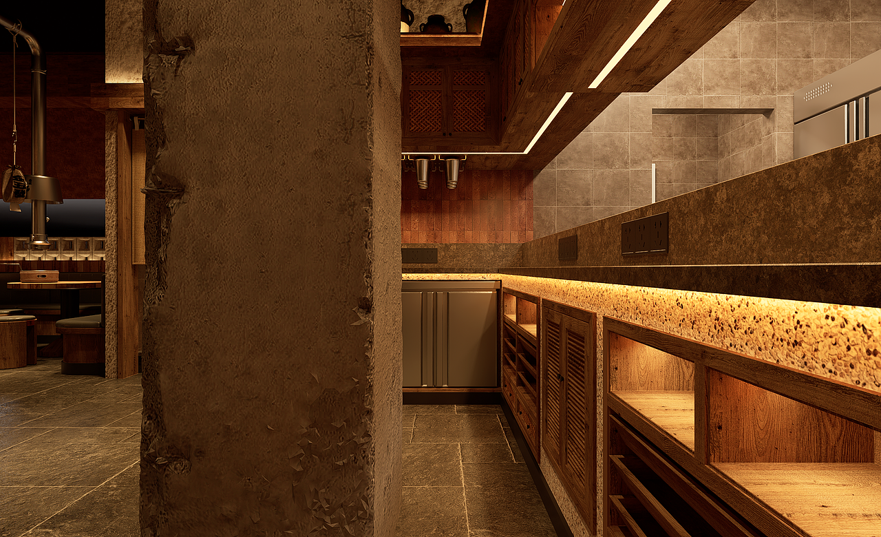 金五發烤肉店（图ZNDAwNzA4MDI0） - 酒店餐饮设计 - 站酷设计师钟华设计原创素材 - 站酷ZCOOL