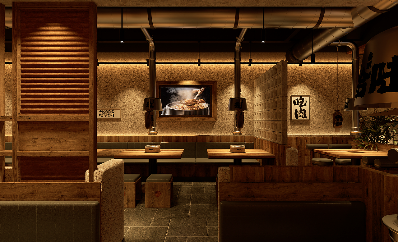 金五發烤肉店（图ZNDAwNzA4MDU2） - 酒店餐饮设计 - 站酷设计师钟华设计原创素材 - 站酷ZCOOL