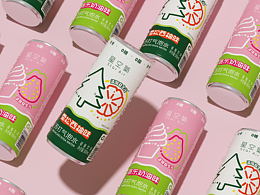 气泡水遇上多巴胺配色包装设计