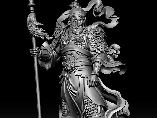 武圣人岳飞岳鹏举建模雕塑艺术雕像欣赏