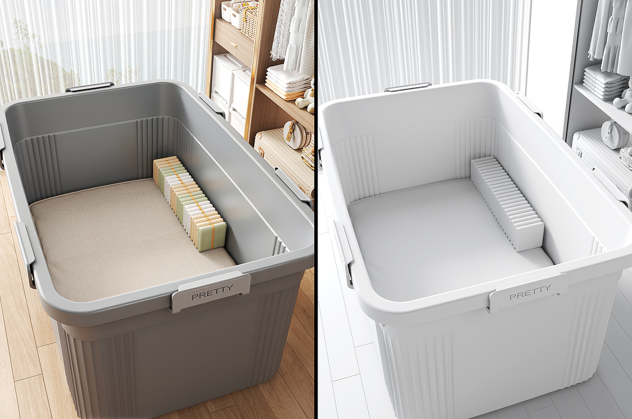 2025年终 电商收纳类目渲染作品（图ZNDAwNzQ1MzI4） - 产品 - 站酷设计师俊越设计原创素材 - 站酷ZCOOL