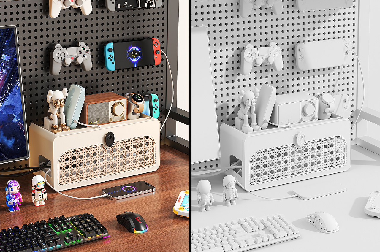 2025年终 电商收纳类目渲染作品（图ZNDAwNzQ1Mjg4） - 产品 - 站酷设计师俊越设计原创素材 - 站酷ZCOOL