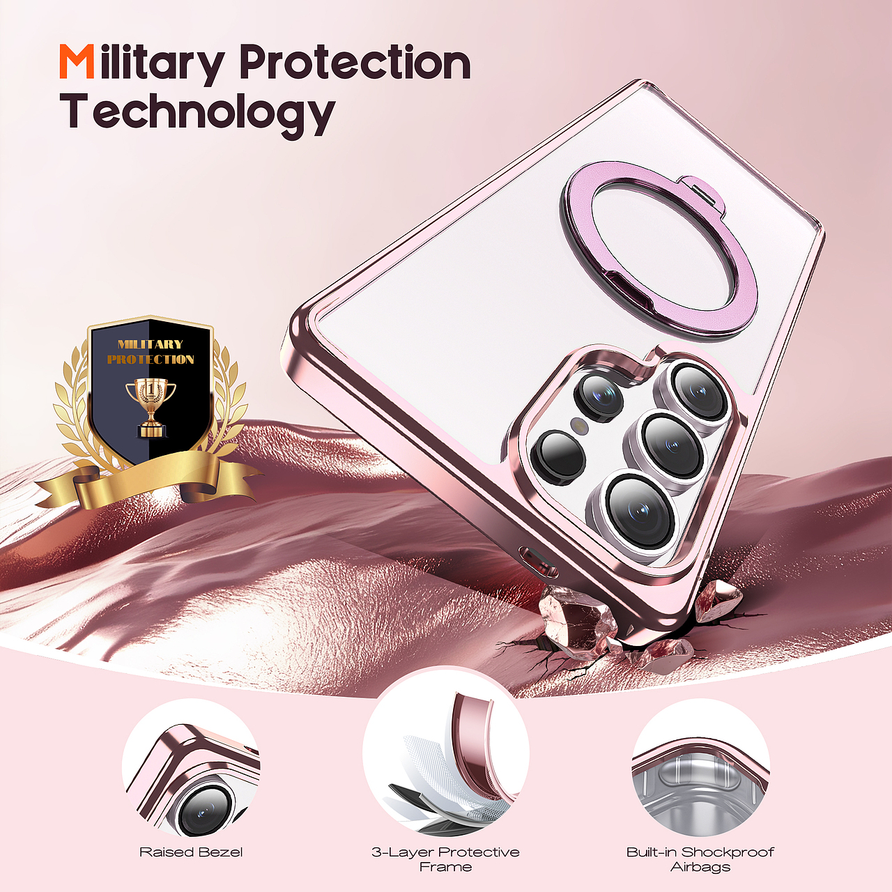 亚马逊 电镀支架手机壳 渲染图（图ZNDAwNzQ1OTQ0） - 产品 - 站酷设计师若只是擦肩原创素材 - 站酷ZCOOL