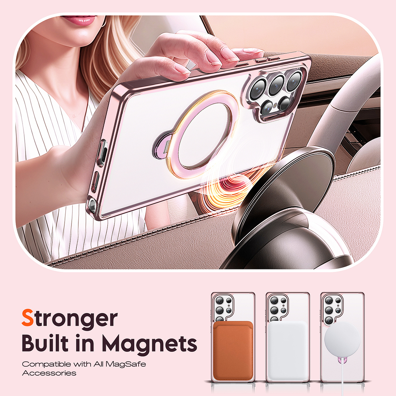 亚马逊 电镀支架手机壳 渲染图（图ZNDAwNzQ1OTMy） - 产品 - 站酷设计师若只是擦肩原创素材 - 站酷ZCOOL