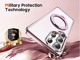 亚马逊 电镀支架手机壳 渲染图