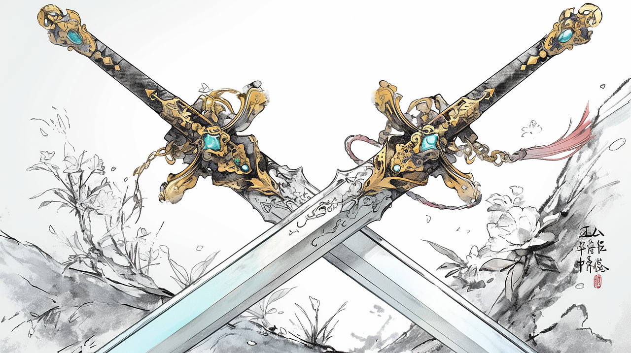 武侠（图ZNDAwNzU5NDk2） - 艺术插画 - 站酷设计师蓝色小鸟原创素材 - 站酷ZCOOL