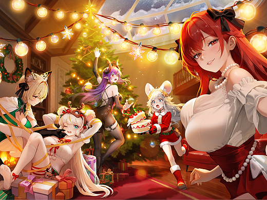 日本地区圣诞游戏kv